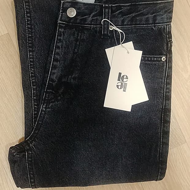 Le 르 vintage black semi bootcut denim/S