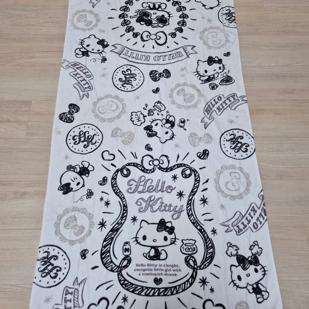 빈티지 고전 헬로키티 수건 타올