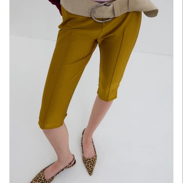 오버듀플레어 BANDING BIKER SHORTS_GOLD