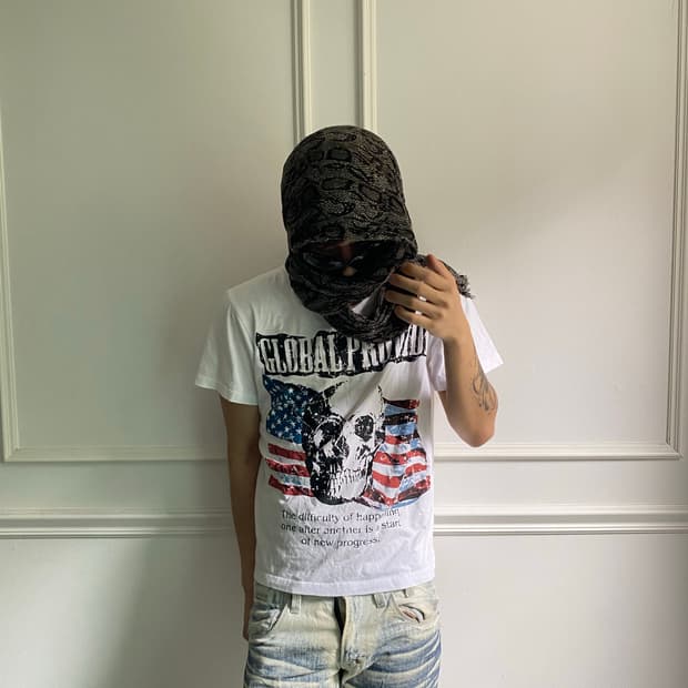[Sorridere]Uk Skull Print Tee