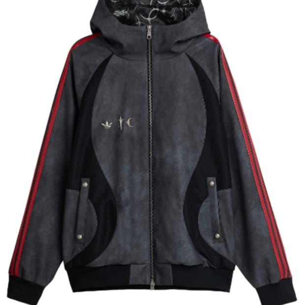 아디다스 x 떠그클럽 팀가이스트 레더 자켓 M