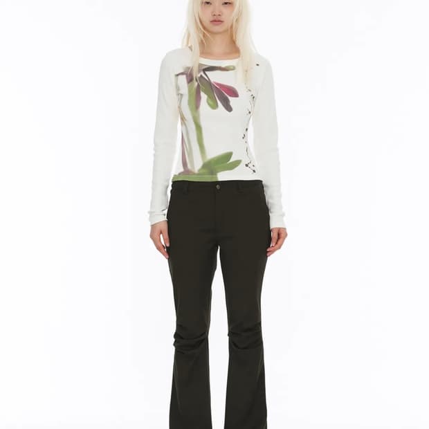 웰빙익스프레스 Technical Comfort Slacks Brown 