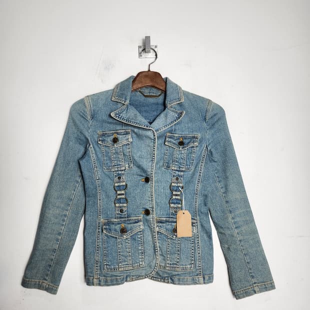 마이클 코어스 빈티지 데님 자켓