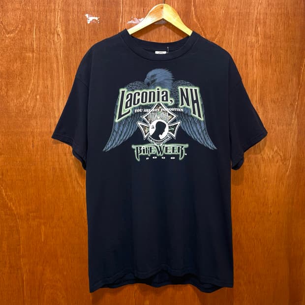(XL) Delta 델타 Laconia Bike Week 프린팅 반팔티