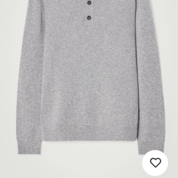 cos 캐시미어 폴로니트 L