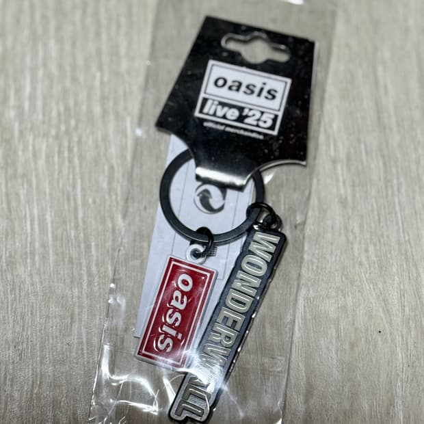 공식 오아시스 라이브25 wonderwall 키링