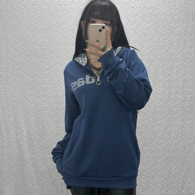 아디다스 올드스쿨 에스닉 패턴로고 반집업 져지 집업 L C09150