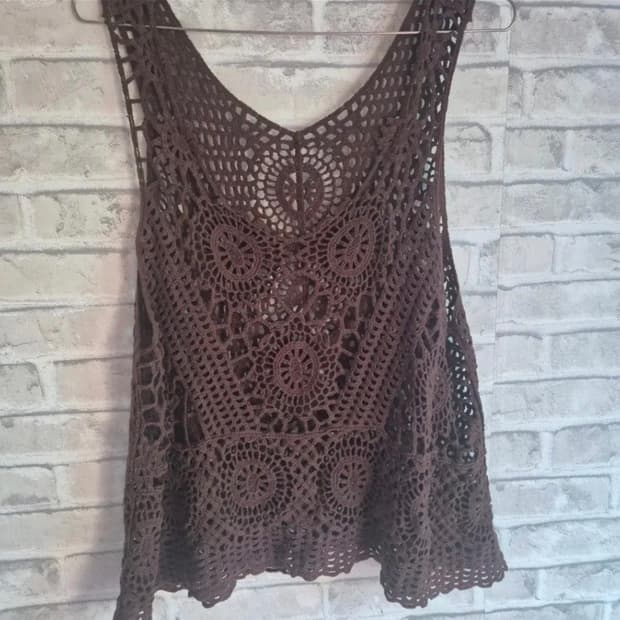 고동 뜨개 나시