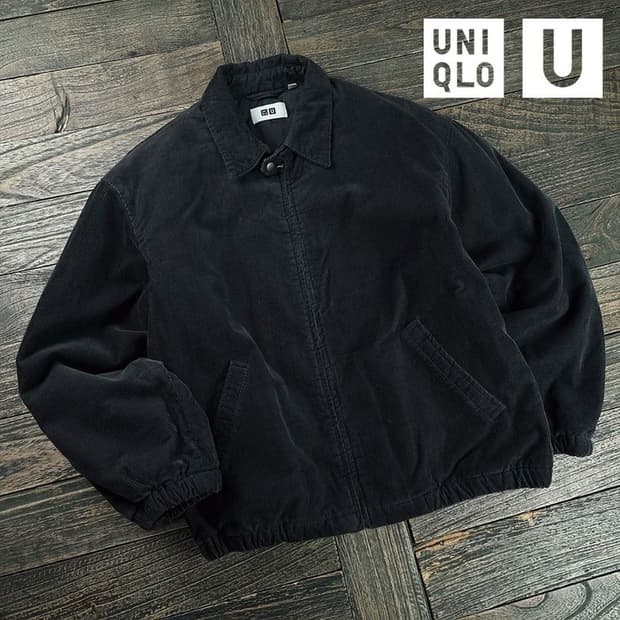 [유니클로 U 르메르] 코듀로이 골덴 오버핏 스윙탑 블루종 M19579