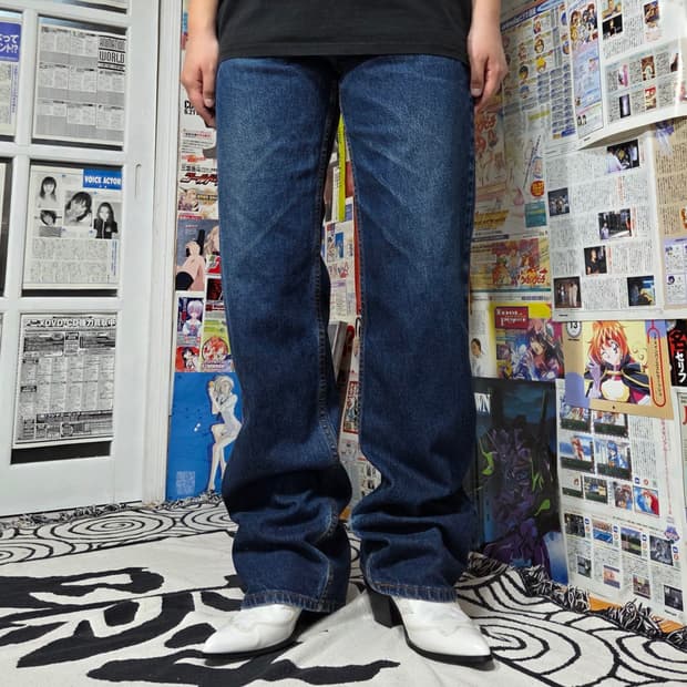 리바이스 206 스트레이트 진청 데님 팬츠