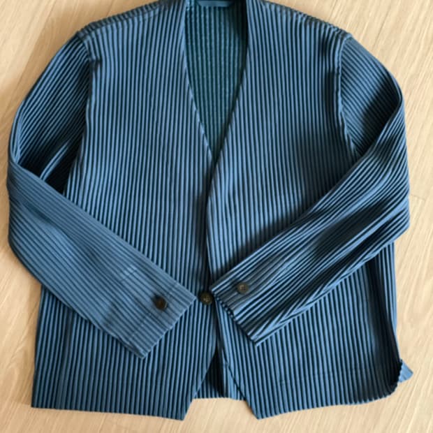 옴므플리세 카라리스 자켓 블루