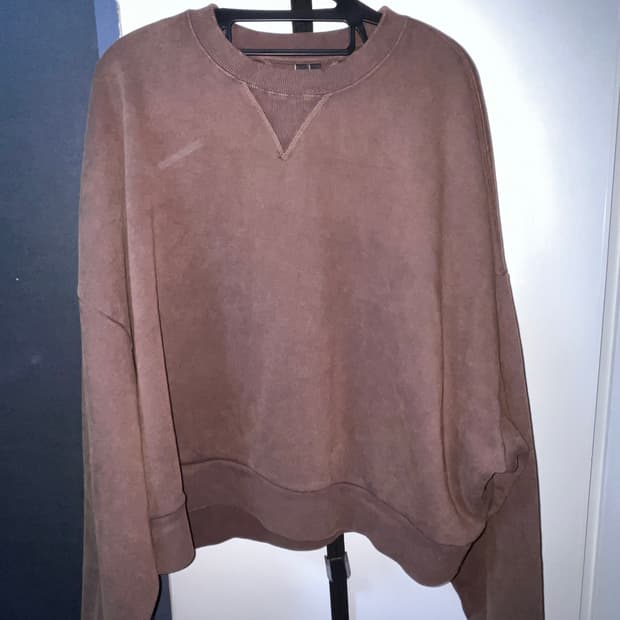 엔타이어스튜디오 크롭 스웻셔츠