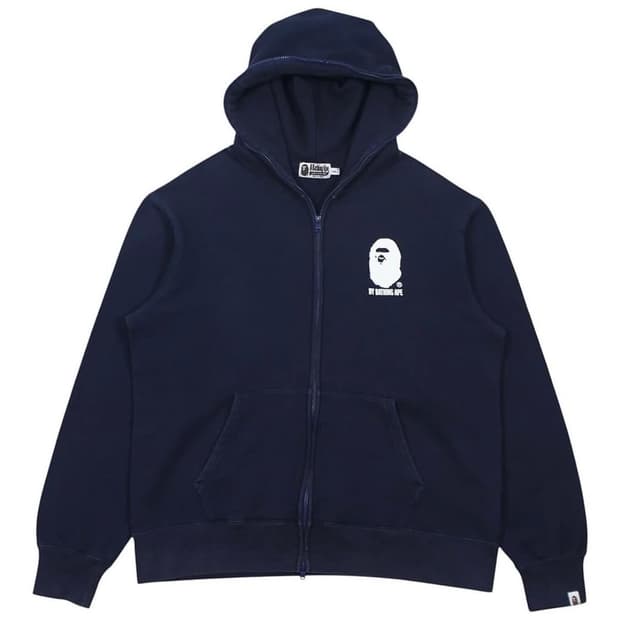 베이프 헤드 사루 로고 풀 집업 후디