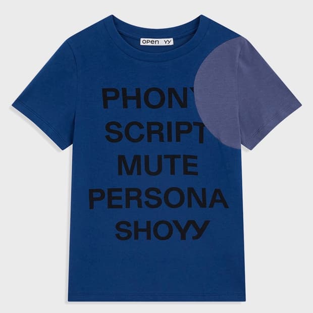 YY DOT TYPO TEE (blue)