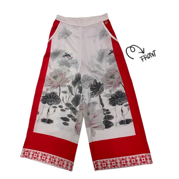 테드 베이커 실크 프린팅 팬츠 XS