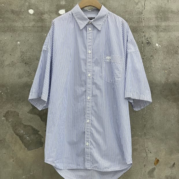Balenciaga 발렌시아가 스트라이프 반팔 셔츠