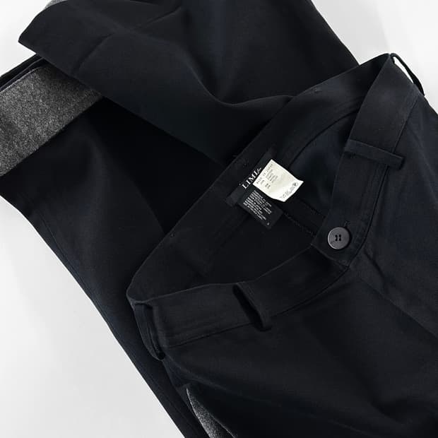 리미 푸 턴 업 헴 울 블랜드 팬츠