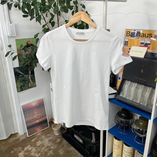 몽클레어 우먼 코튼 반팔 티셔츠 M