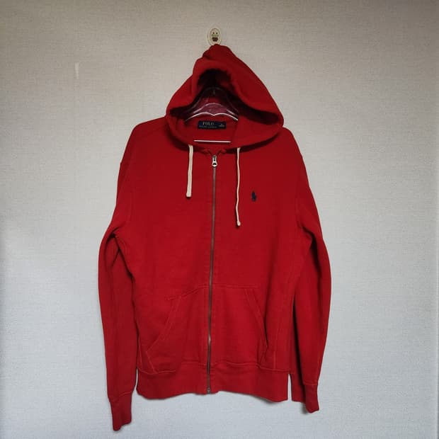 폴로랄프로렌 기모 후드 집업 M