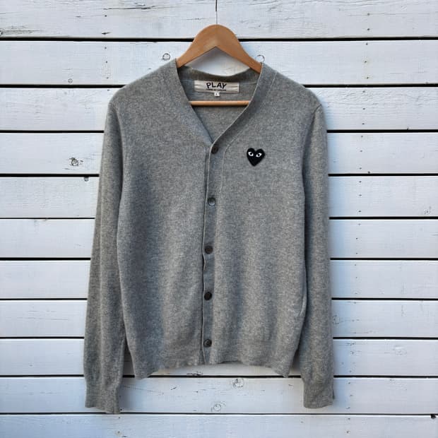 Comme des Garcons 꼼데가르송 울 니트 가디건