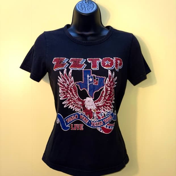 Punk USA printed Top 