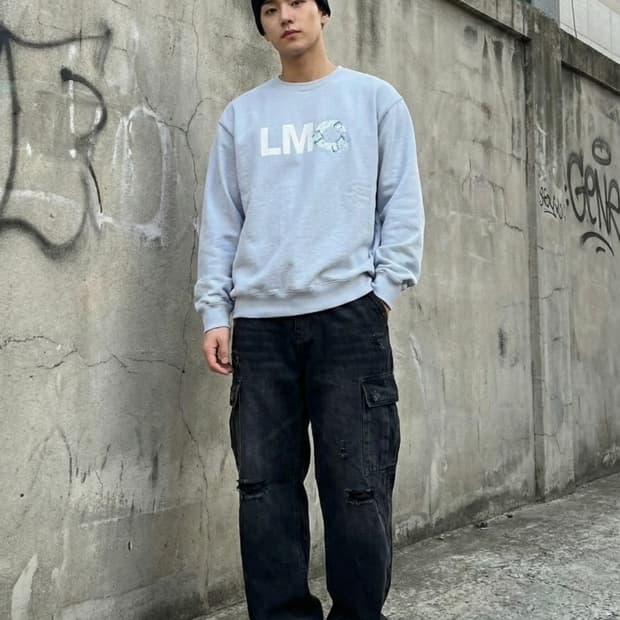 LMC SPARKLING ICE SWEATSHIRT ash blue_M