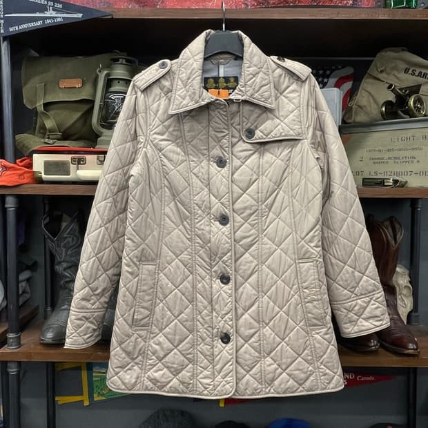 바버 TUMMEL 퀼트 버튼 투웨이 집업 자켓 인터네셔널