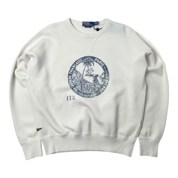 [새상품] 폴로 랄프로렌 빈티지 핏 플리스 그래픽 스웻셔츠 M