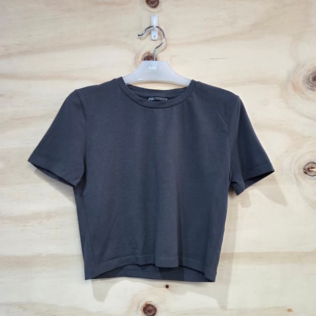 140) 자라 ZARA 크롭 반팔티