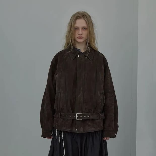 lcdc 스웨이드 볼륨 자켓