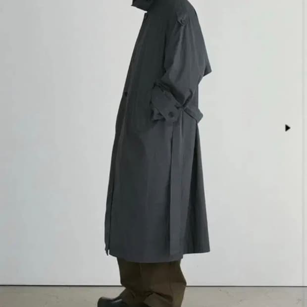 렉토 잭 오버 트렌치코트 차콜 1