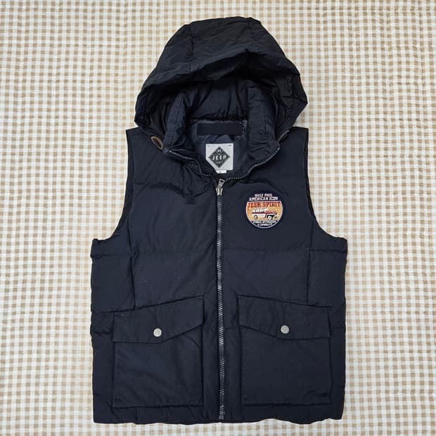 지프 오리털 패딩 베스트 조끼 남자100