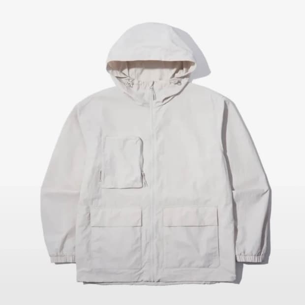 스노우피크어패럴 캠플 유틸리티자켓 라이트베이지 투엑스라지