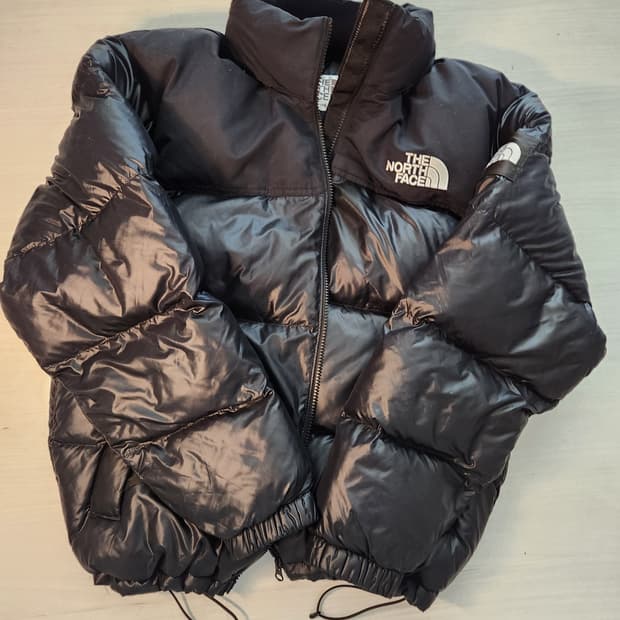 노스페이스 눕시 유광 화이트라벨 L사이즈