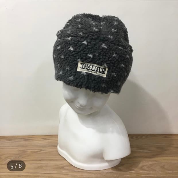 마스컴퍼니 Dot dumble fleece beanie (gray) 