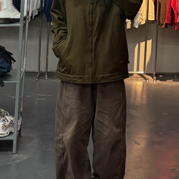 폴로랄프로렌 플리스 나일론 카키 페리 블루종자켓 A3277