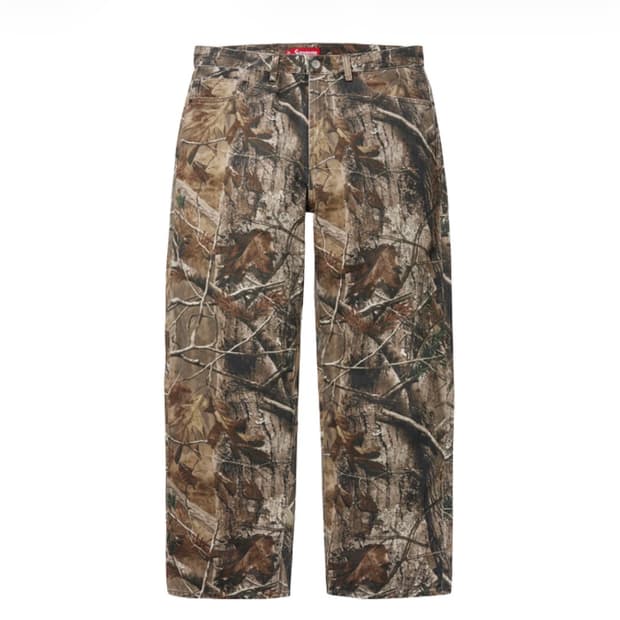 슈프림 25FW 리얼트리 배기 진 30사이즈 판매