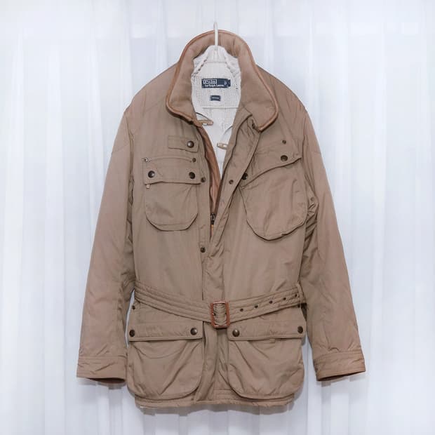 폴로 랄프로렌 벨티드 야상 패딩 라이더 자켓 (XL / 105+)