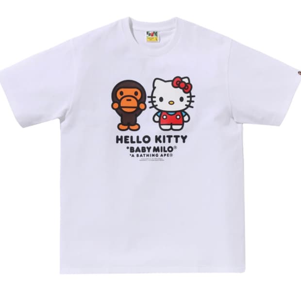 베이프 베이비 마일로 x 헬로키티 화이트