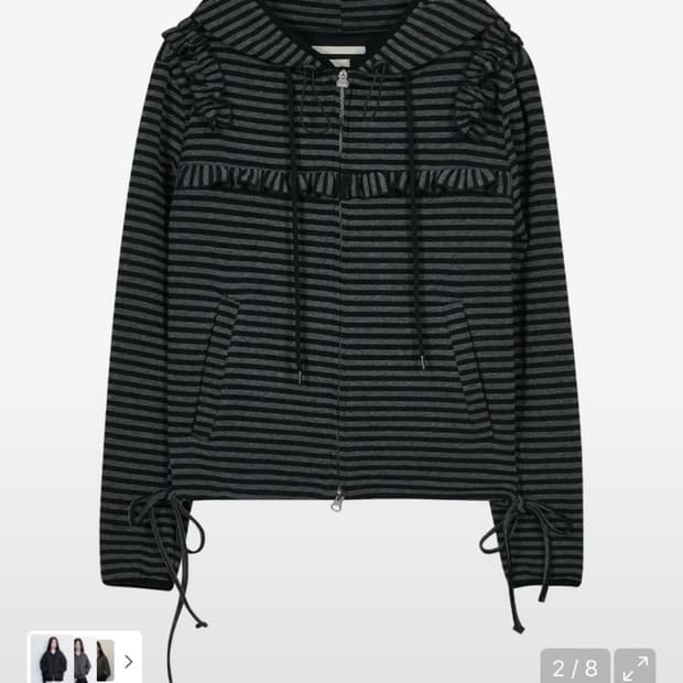 타입서비스 러플 스트라이프 후드집업