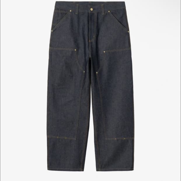 칼하트 OG 더블니 블루 리지드 S