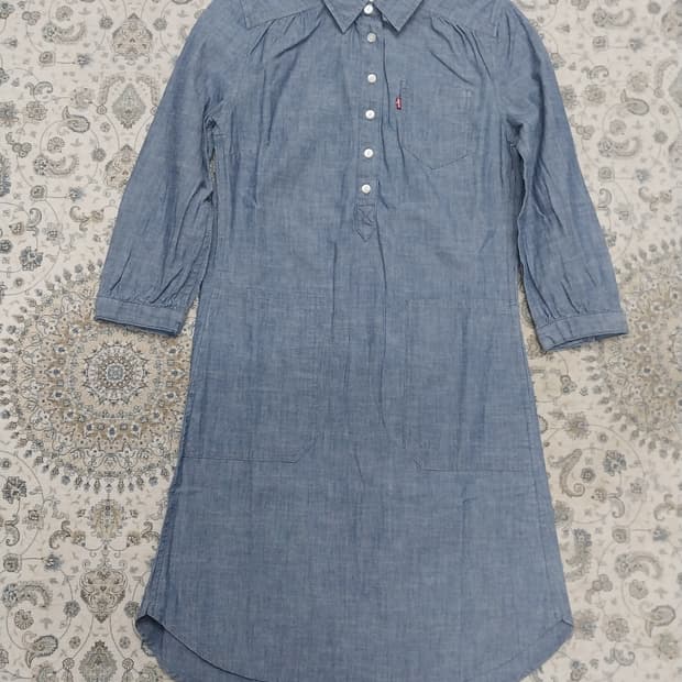 리바이스 데님 셔츠 원피스 XS
