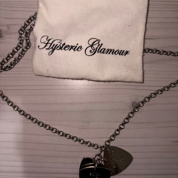 히스테릭 글래머 온 스컬 픽 네클리스 실버 (W) Hysteric Gla