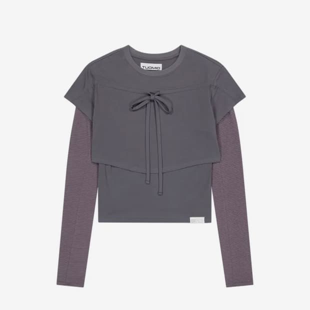 Tuomio STRIPE LAYERED STRAPPY TOP