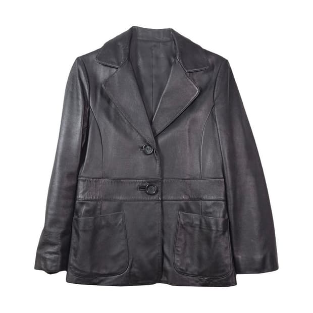 샐리앤존 리얼 램스킨 블랙 가죽 자켓 66