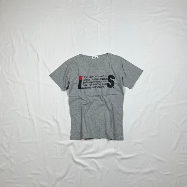 80‘s i.s. 이세이스포츠 issey sport 레터링 반팔티