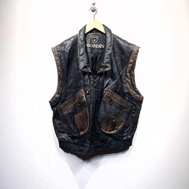 레이더스 RAIDERS 카우하이드 베스트_2XL