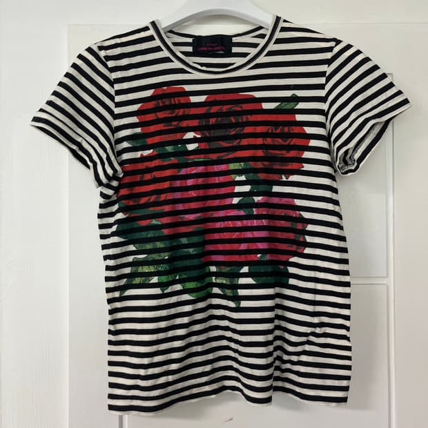 꼼데가르송 트리콧 티셔츠