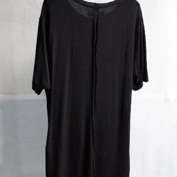 blackme 블랙멀 double neck tee / black