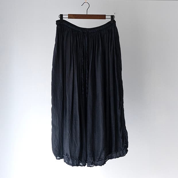 chez vidalenc - gather skirt silk